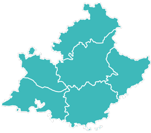 Carte région paca